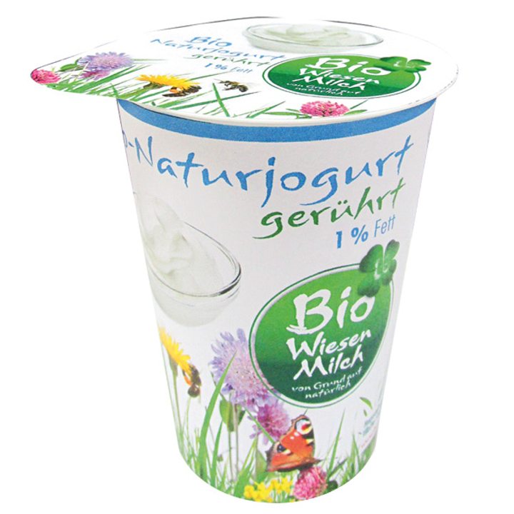 Био нискомаслен натурален йогурт с 1% масленост - 200г