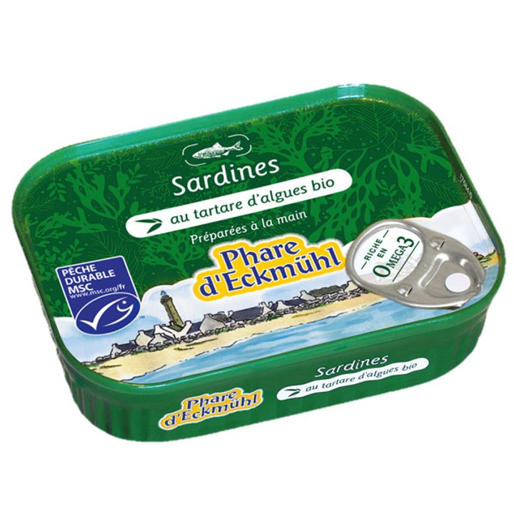 Сардини с био тартар от водорасли 135г
