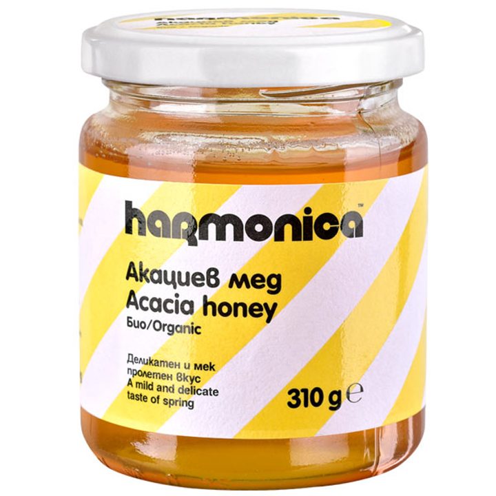 Био акациев пчелен мед Хармоника 310г