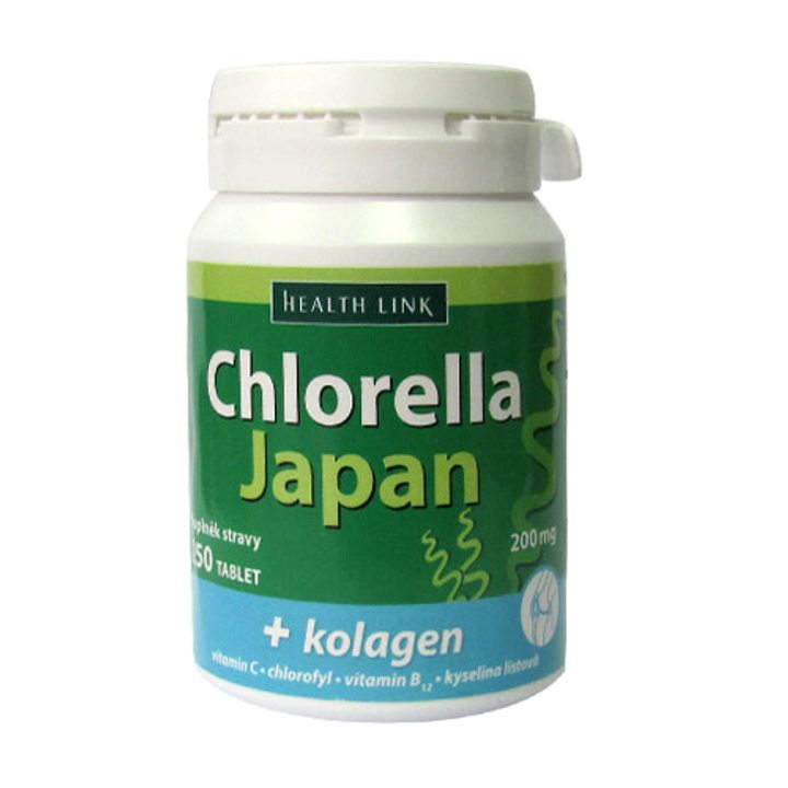 Хлорела Япония с колаген и витамин C 250 таблетки x 200мг