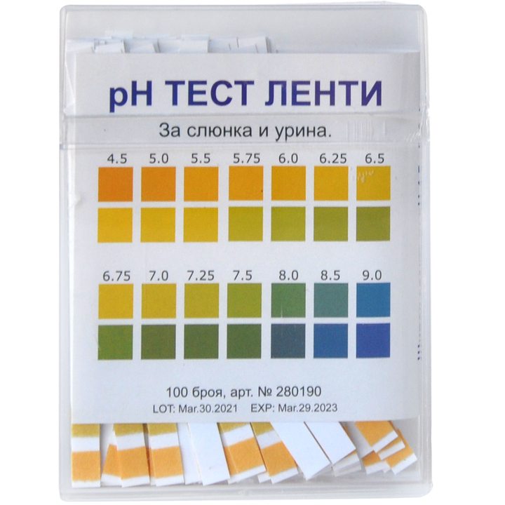 pH Тест ленти 100 бр.
