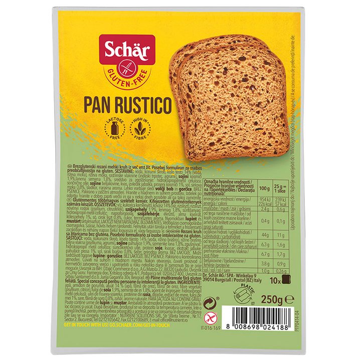 Хляб безглутенов Pan Rustico 250г